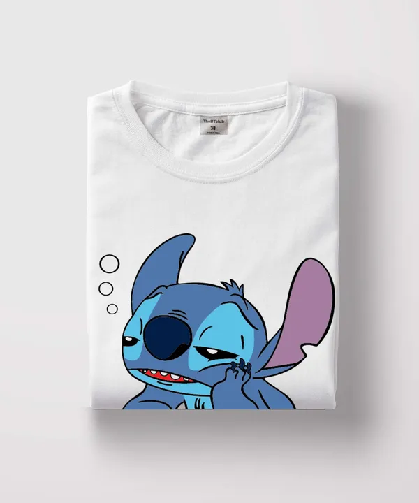 White_Stitch_Cotton_T-Shirt_For_Unisex
