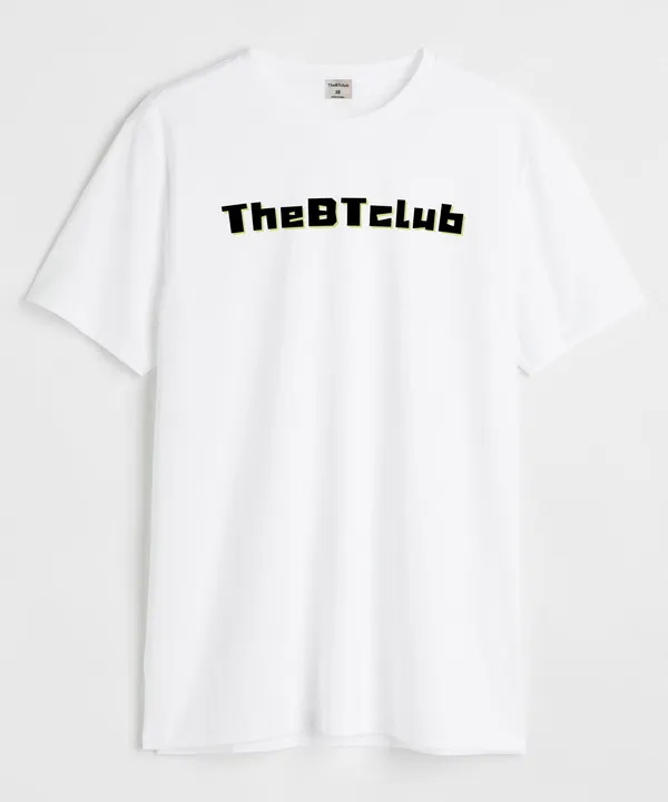 White_The_Buzz_Round_Neck_Cotton_T-Shirt_For_Unisex