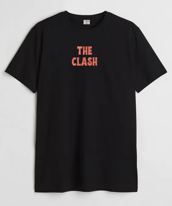 Black_The_Clash_Round_Neck_Cotton_T-Shirt_For_Unisex