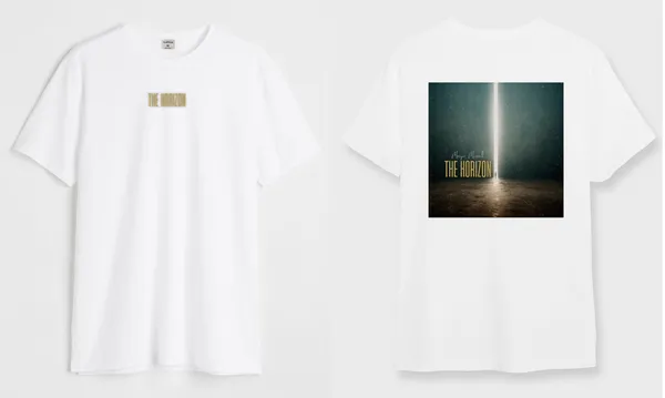 White_&_Black_The_Horizon_Round_Neck_Cotton_T-Shirt_For_Unisex