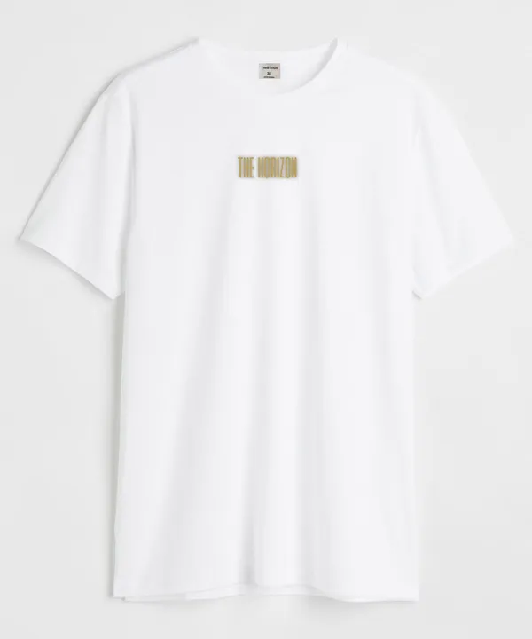 White_&_Black_The_Horizon_Round_Neck_Cotton_T-Shirt_For_Unisex