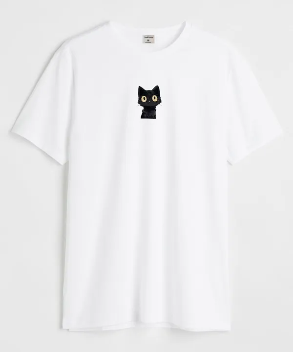 White_&_Blue_Under_The_Stars_Round_Neck_Cotton_T-Shirt_For_Unisex