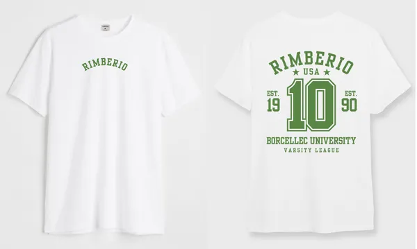 White_&_Green_Varsity_League_Round_Neck_Cotton_T-Shirt_For_Unisex