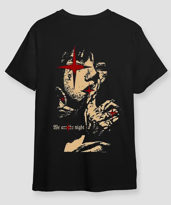 Black_We_Are_The_Night_Round_Neck_Cotton_T-Shirt_For_Unisex
