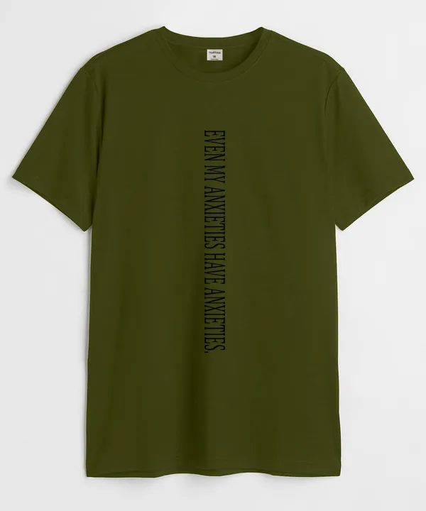 Green_Even_My_Anxieties_Have_Anxieties_Cotton_T-Shirt_For_Unisex