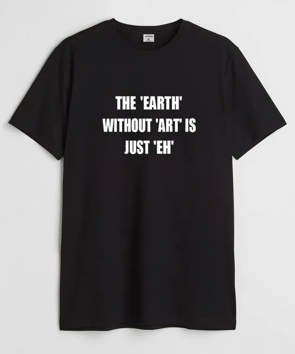 Black_The_Earth_Without_Art_Cotton_T-Shirt_For_Unisex