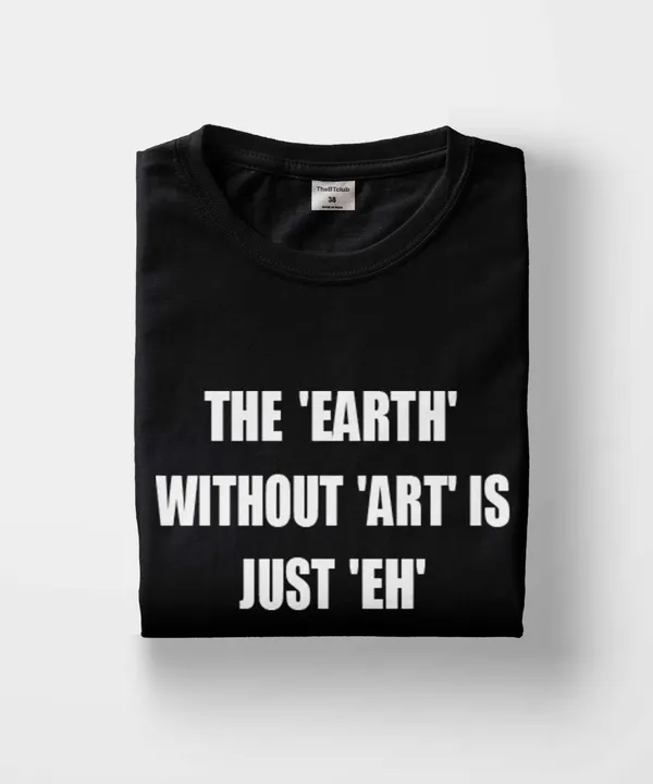 Black_The_Earth_Without_Art_Cotton_T-Shirt_For_Unisex