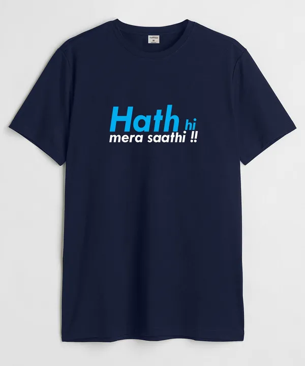 Black_Haathi_Mere_Saathi_Cotton_T-Shirt_For_Unisex