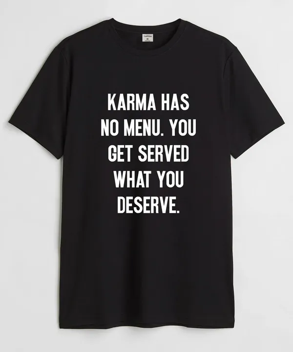Black_Karma_Has_No_Menu_Cotton_T-Shirt_For_Unisex