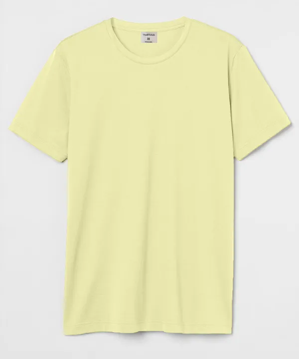 Lemon_Round_Neck_Cotton_T-Shirt_For_Unisex