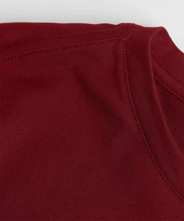 Maroon_Round_Neck_Cotton_T-Shirt_For_Unisex
