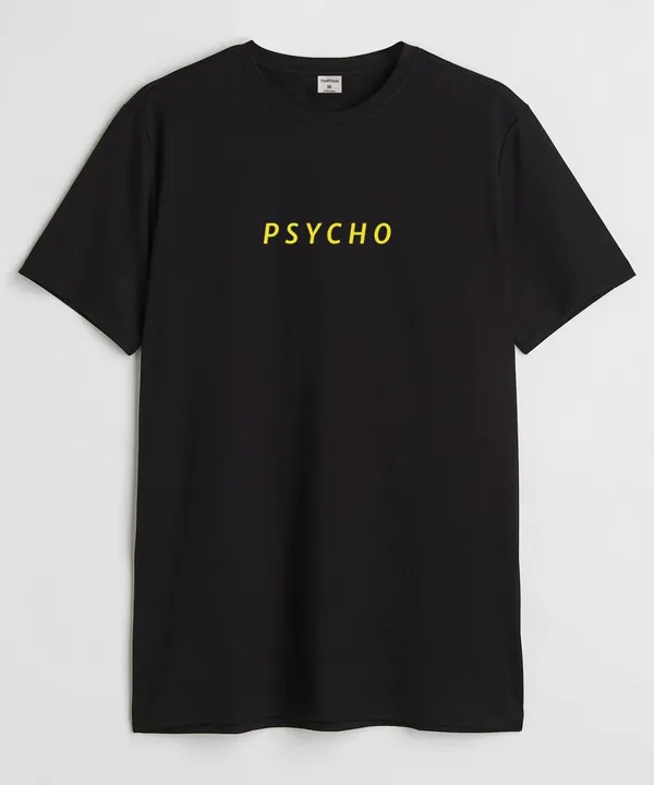 Black_Psycho_Cotton_T-Shirt_For_Unisex