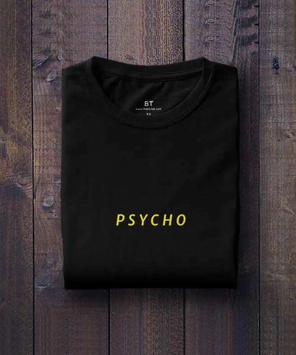 Black_Psycho_Cotton_T-Shirt_For_Unisex
