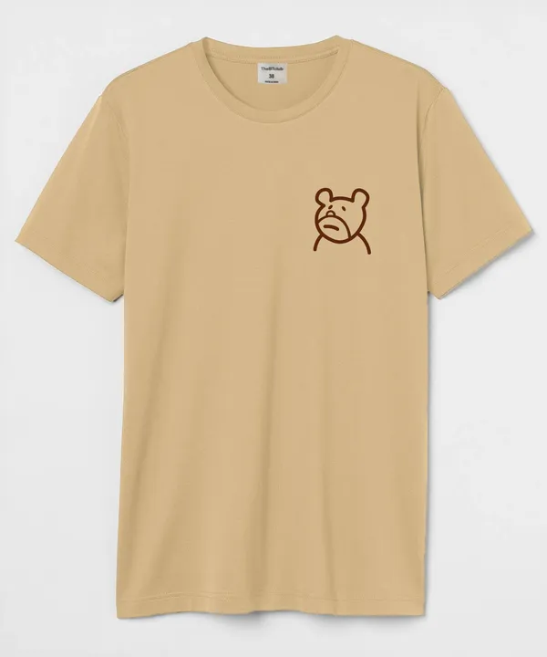 Light_Brown_Bear_Pocket_Cotton_T-Shirt_For_Unisex