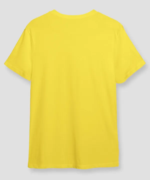 Yellow_Stop_Making_Drama_Cotton_T-Shirt_For_Unisex