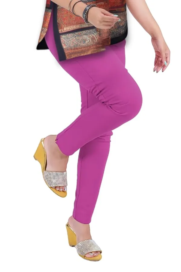 Pink_Cotton_Lycra_Stretch_Casual_Pant_With_Zip_Pocket_For_Women