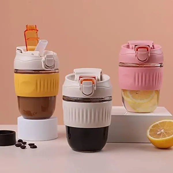 Multicolor_350Ml_Glass_Coffee_Sipper_With_Lid_And_Straw_Leakproof_Travel_Tumbler_For_Juice_Smoothies_Iced_Tea_And_Hot_Drinks_Pack_Of_4_Multicolor