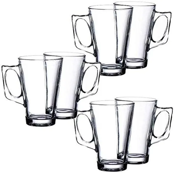 Transparent_Clear_130Ml_Glass_Tea_Long_Cup_Tea_And_Coffee_Cup_For_Multi-Purpose_Use_Tea_Coffee_Milk_Hot/Cold_Drink_Home_&_Office_Use_(Set_Of_4)