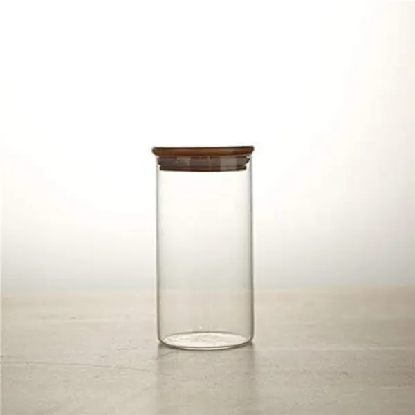 Transparent_Wooden_Storage_Container_Jar_With_Sealing_Bamboo_Lid_For_Kitchen_Storage_And_Multipurpose_Use_(320Ml)