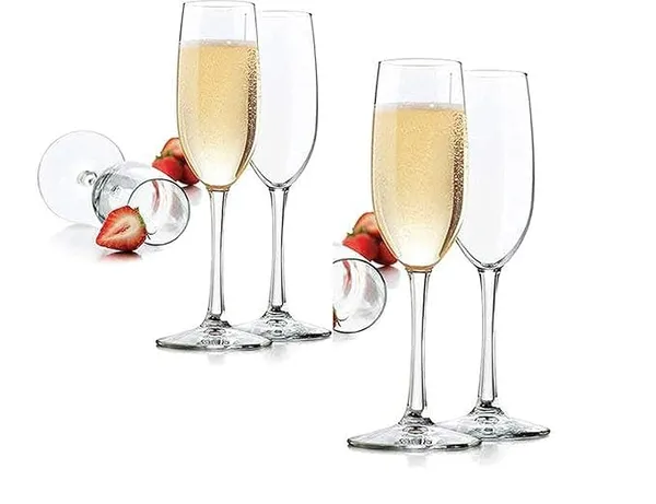 Transparent_Elegant_Bar_Glassware_For_Champagne_Glass_Water_Juice_Beer_Drinks_And_Cocktails_Mixed_Drinks_Glass_All_Purpose_Long_Steam_Champagne_Glass_170Ml_(Set_Of_4)