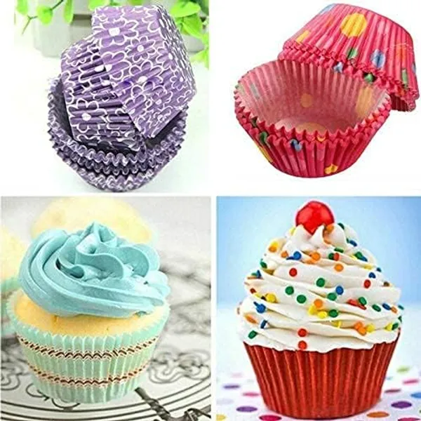 Multicolor_Paper_Cupcake_Muffins_Cupcake_Baking_Paper_Cup_Liners_Hot_Bun_Mini_Muffin_Indian_Sweets_Mold_Case_Cake_Decorating_Wrappers_Tools_For_Kitchen_Party_Wedding_Gifting_Birthday_(Pack_Of_100Pc)