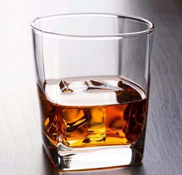 Transparent_250Ml_Modern_Whiskey_&_Wine_Square_Glass_With_Stunning_Heavy_Base_For_Multi-Purpose_Use_For_Whiskey_Water_Cocktail_Cold_Drinks_Welcome_Drinks_(Rock_Plaza)_(Set_Of_4)