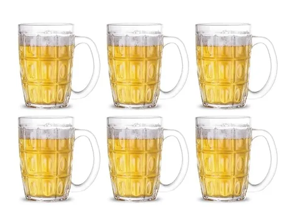 Transparent_Clear_Crystal_Clear_Drinking_Glass_Beer_Mug_-_400Ml_Stylish_Jumbo_Beer_Mug_With_Handle_For_Glass_Whiskey_Wine_Vodka_Juice_Tea_Coffee_Glass_For_Home_(Set_Of_6)