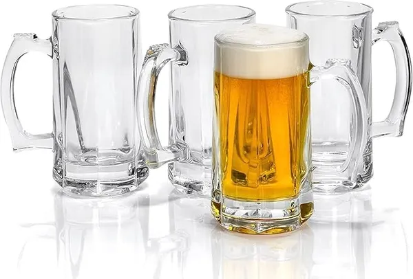 Transparent_Clear_Glass_Beer_Mugs_With_Handle_Fancy_Beer_Mug_Crystal_Beer_Mug_Classic_Design_Mug_With_Glass_Handle_For_Multipurpose_Drink_-_400Ml_(Set_Of_4)