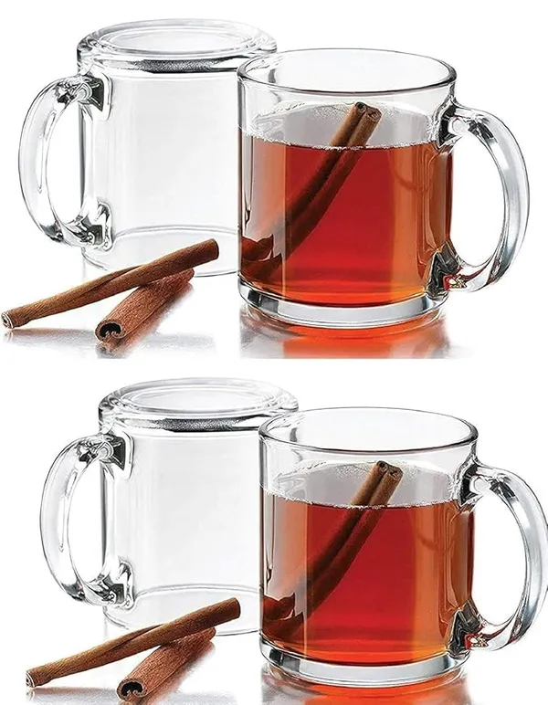 Transparent_Glass_Mug_With_Handle_220Ml_For_Coffee_Tea_Cappuccino_Latte_Or_Cold_Beverages_Ideal_For_Home_Party_Restaurant_Gifting_Special_Occasions_(Set_Of_4)