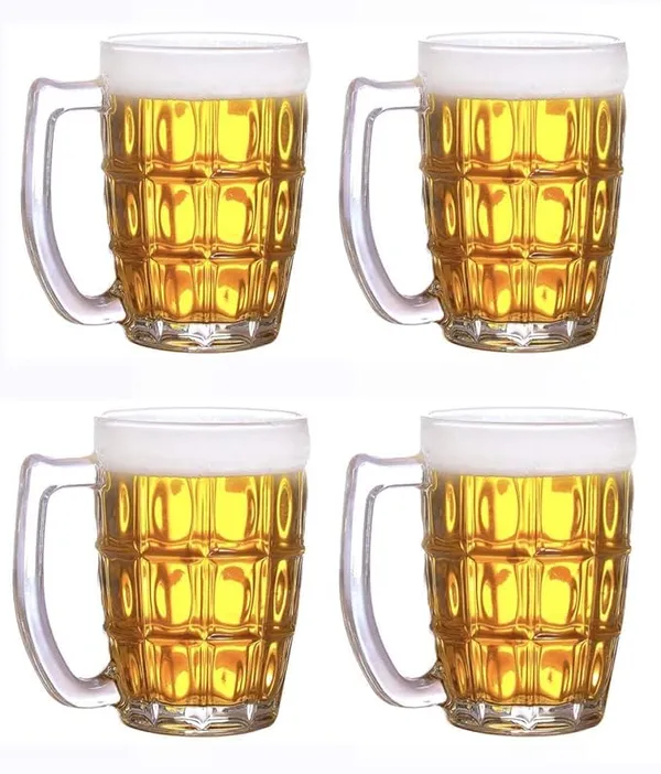 Transparent_Clear_Glass_Beer_Mugs_Crystal_Clear_Drinking_Glass_For_Bar_Wine_Whiskey_Beverages_Multipurpose_Drink_-_400Ml_(Set_Of_4)
