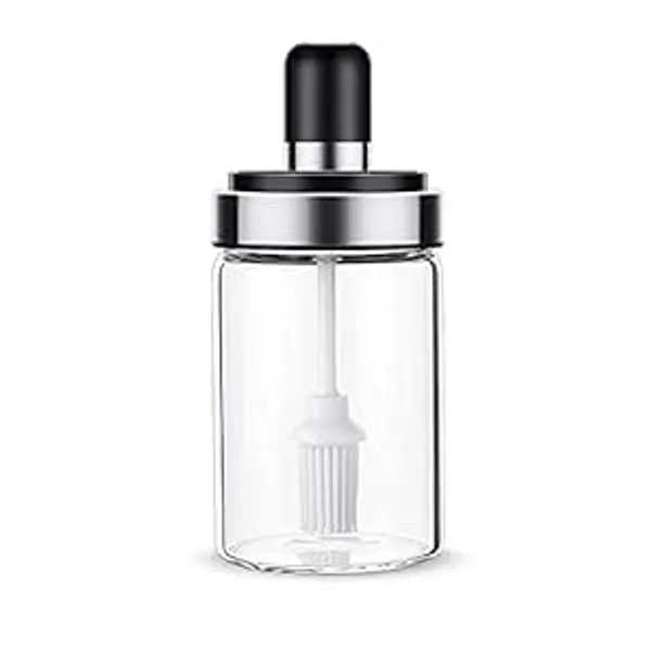 Transparent_Clear_Borosilicate_Glass_Food_And_Pickle_Storage_Spice_Jar_Food_Storage_Jar_With_Brush_For_Ghee_Butter_Oil_&_Stoppers_(Pack_Of_1/_Brush_Jar)