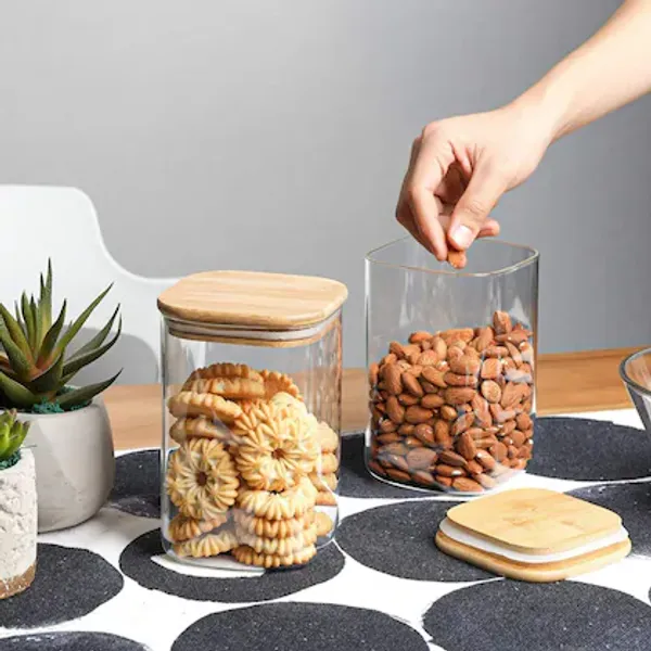 Transparent_1200Ml_Square_Glass_Jar_With_Wooden_Lid_-_Set_Of_2_Food_Storage_Glass_Jars_&_Containers_With_Air-Tight_Wooden_Lid_-_For_Noodles_Flour_Cereal_Rice_Sugar_Tea_Coffee_Etc