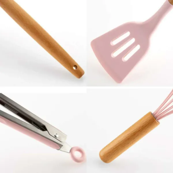 Pink_12Pcs_Silicone_Cooking_Kitchen_Utensils_Set_With_Holder_Wooden_Handles_Cooking_Tool_Bpa_Free_Non_Toxic_Turner_Tongs_Spatula_Spoon_Kitchen_Gadgets_Set_For_Nonstick_Cookware