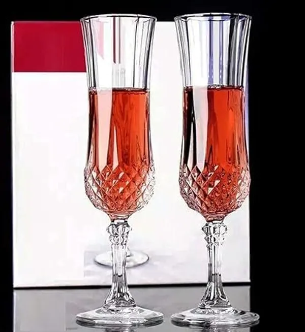 Transparent_(Pack_Of_4)_Elegant_And_Stylish_Wine_Glass_Set_Of_4_Compatible_As_Champagne_Glass_With_Stem_Stylish_And_Unique_Wine_Glass_Long_Champ_220Ml_(Set_Of_4)_Glass_Set_Wine_Glass_(220_Ml_Glass_Clear)