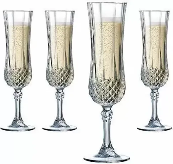 Transparent_(Pack_Of_4)_Elegant_And_Stylish_Wine_Glass_Set_Of_4_Compatible_As_Champagne_Glass_With_Stem_Stylish_And_Unique_Wine_Glass_Long_Champ_220Ml_(Set_Of_4)_Glass_Set_Wine_Glass_(220_Ml_Glass_Clear)