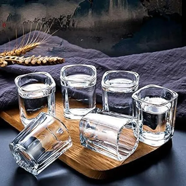 Clear_Heavy_Base_Shot_Glasses_For_Whiskey,_Tequila,_Vodka_Crystal_For_Party_Bar,_Vodka_&_Tequila_(Square_Shape,_24_Pc)