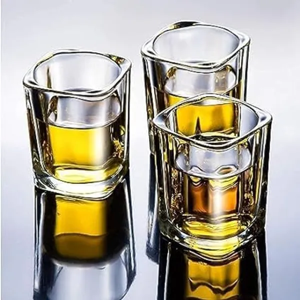 Clear_Heavy_Base_Shot_Glasses_For_Whiskey,_Tequila,_Vodka_Crystal_For_Party_Bar,_Vodka_&_Tequila_(Square_Shape,_24_Pc)