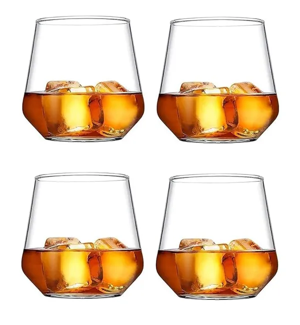 Transparent_Clear_Crystal_Clear_Whiskey_Glasses_Scotch_-_Wine_Glasses_Imported_Tumbler_For_Whisky_Bourbon_Juice_Cocktail_(Clear)_370_Ml_(Set_Of_6)