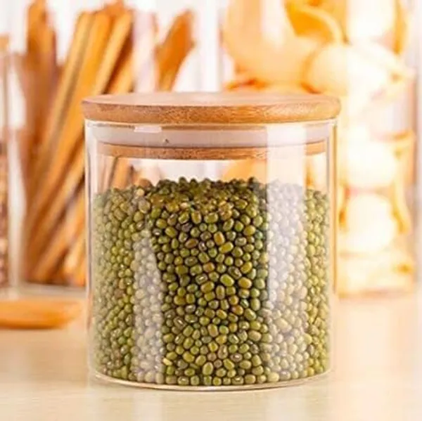 Transparent_Clear_650Ml_Round_Glass_Storage_Jar_With_Airtight_Wooden_Lid_Leakproof_Kitchen_Container_Set_Of_6
