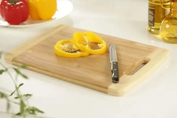 Brown_Wooden_Chopping_Board/Cutting_Board/Serving_Board_Platter/Plate_For_Vegetables_Fruits_&_Cheese_Natural_Acacia_Wood