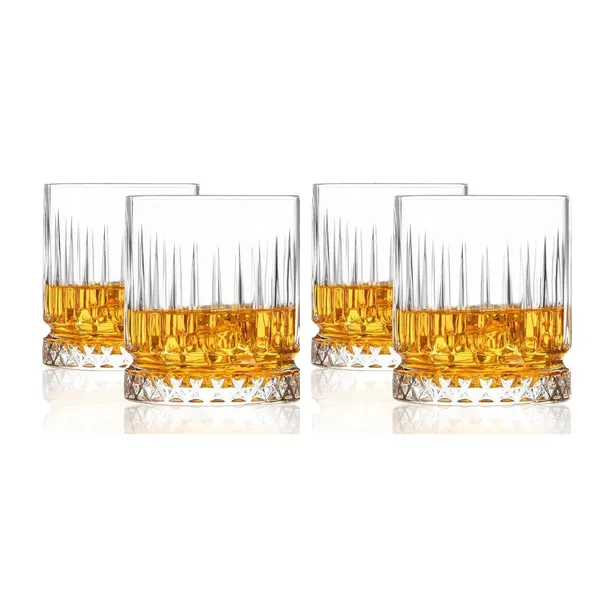 Clear_Crystal_Clear_Round_Ball_Shape_Whiskey_Glass_Crystal_Scotch_Tequila_Unique_Whiskey_For_Juice_And_Water_For_Drinking_-_320Ml,_(Pack_Of_4)