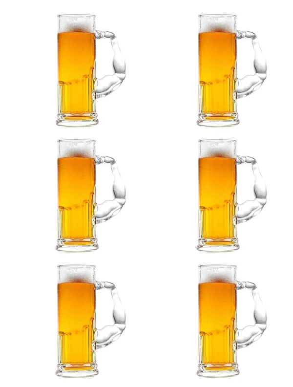 Transparent_Dakshayanii_Muscle_Handle_Shape_Large_Bear_Mug_Glass_Long_Size_Beer_Mug_Wine_Glass_Whisky_Glass_Juice_Glass_Perfect_For_Gift_-_600Ml_(Set_Of_6)