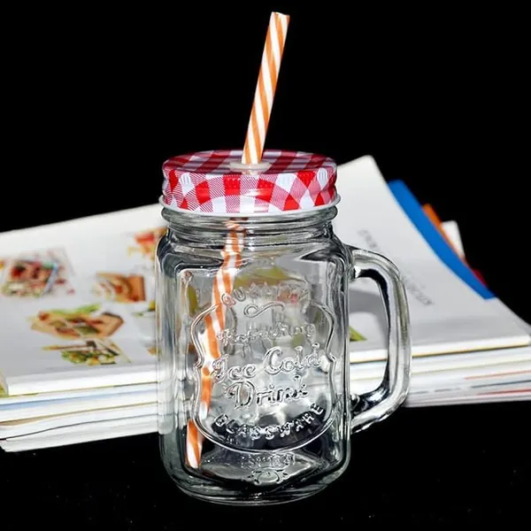 Transparent_Solid_Containers_For_Juice_Water_Shakes_And_Milk_Home_And_Restaurant_Use_(Reusable_Straw_Freeee)_Glass_Mason_Jar_With_Straw_And_Handle(Multicolor)_(Set_Of_1)
