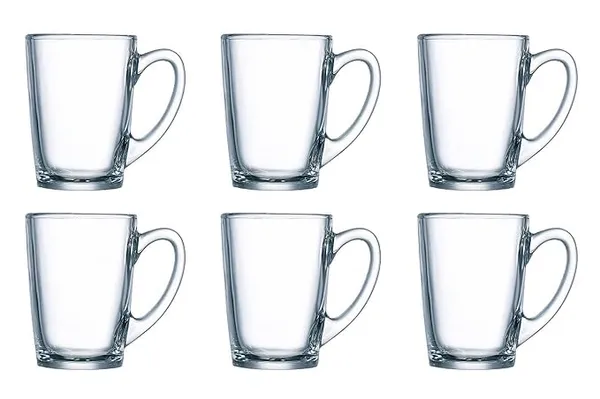 Transparent_Tea_And_Coffee_Cup_Glass_Cups_Clear_Tea_Cups_Glass_With_Convenient_Solid_Handle_Mug_Set_For_Tea_Coffee_Hot/Cold_Drinks_-_230Ml_(Set_Of_6)