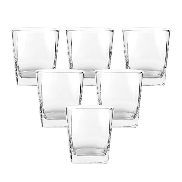 Transparent_Plaza_Whiskey_Glasses_Premium_Barware_For_Bourbon_Whisky_Scotch_Cocktails_And_Cognac_-_Old_Fashioned_Drinking_250_Ml_(Set_Of_6)