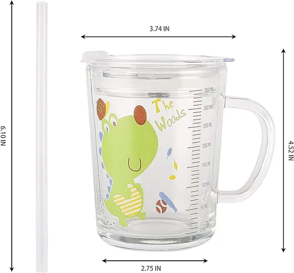 Transparent_Clear_Multiple_Usage_Sipper_With_Straw_Floral/Animal_Print_Mason_With_Lid_Drink_For_Milk_Tea_Coffee_Juice_Thick_Shake_Leak_Proof_-_350_Ml_(Set_Of_4)
