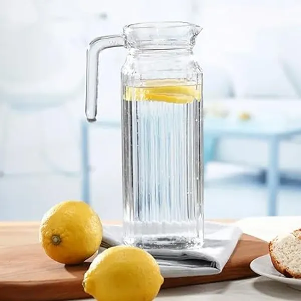 _Clear_Italian_Premium_Water_And_Juice_Glasses,_Set_Of_6_And_Jug_Set_Combo,_(6_Pieces_Glasses_350Ml_And_1_Water_Juice_Jug_1_Liter),_Transparent,_Glass_And_Jug_Set