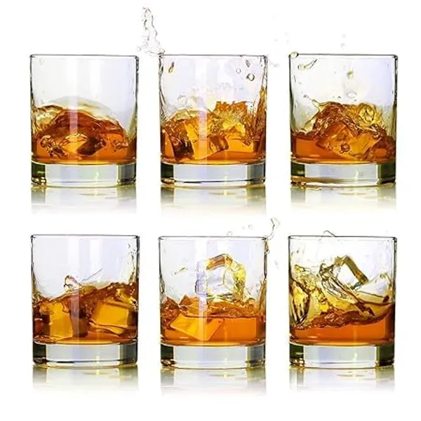 Clear_Whiskey_Glasses-Premium_11_Ounces_Scotch_Glasses_Set_Of_6_/Old_Fashioned_Whiskey_Glasses/For_Scotch_Lovers/Style_Glassware_For_Bourbon/Rum_Glasses/Bar_Whiskey_Glasses,Clear