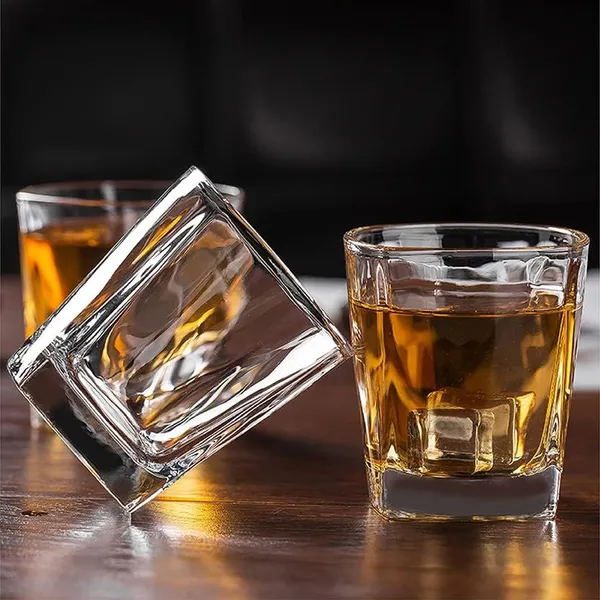 Clear_300Ml_Diamond_Whiskey_Glass_Set_Of_2_Amber_Glassware_For_Scotch_Bourbon_Rocks_Cocktails_Liqueur_And_Cognac