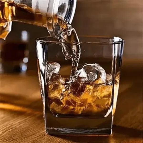 Clear_300Ml_Diamond_Whiskey_Glass_Set_Of_2_Amber_Glassware_For_Scotch_Bourbon_Rocks_Cocktails_Liqueur_And_Cognac